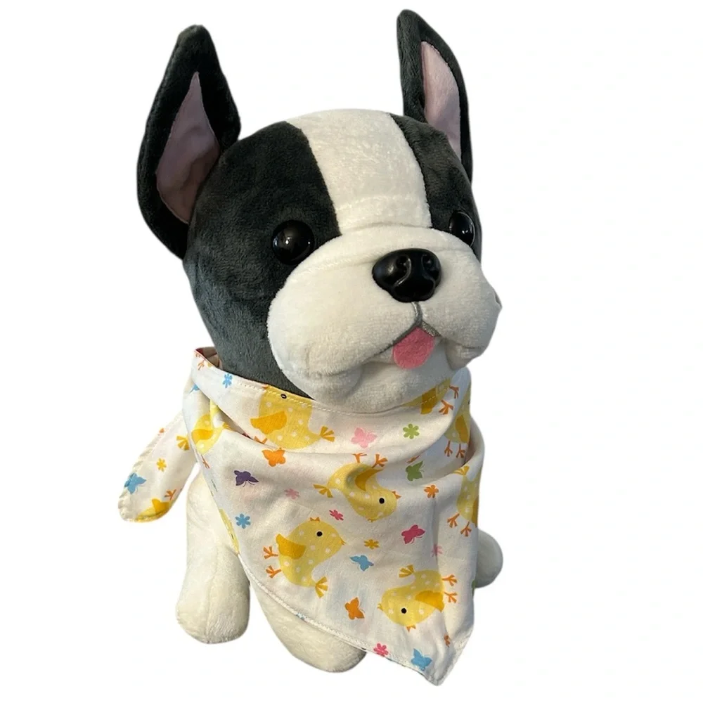 Dog Bandana with Easter eggs spring chicks dog neckerchief reversible NEW
